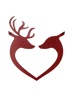 Buck and Doe Heart