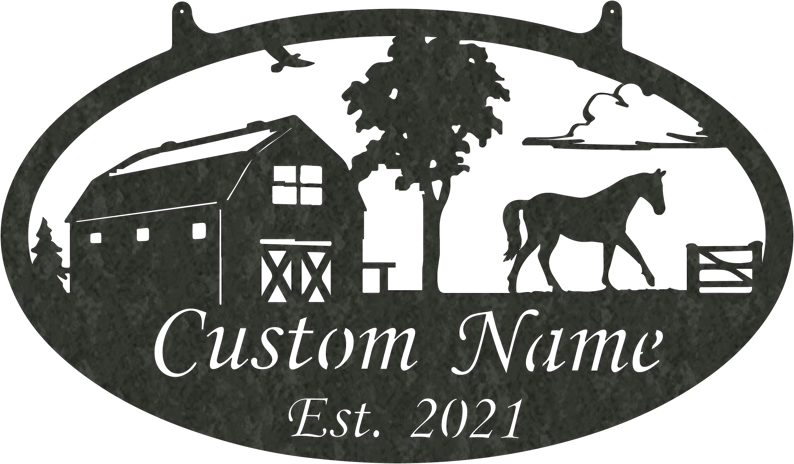 Farm Horse Monogram