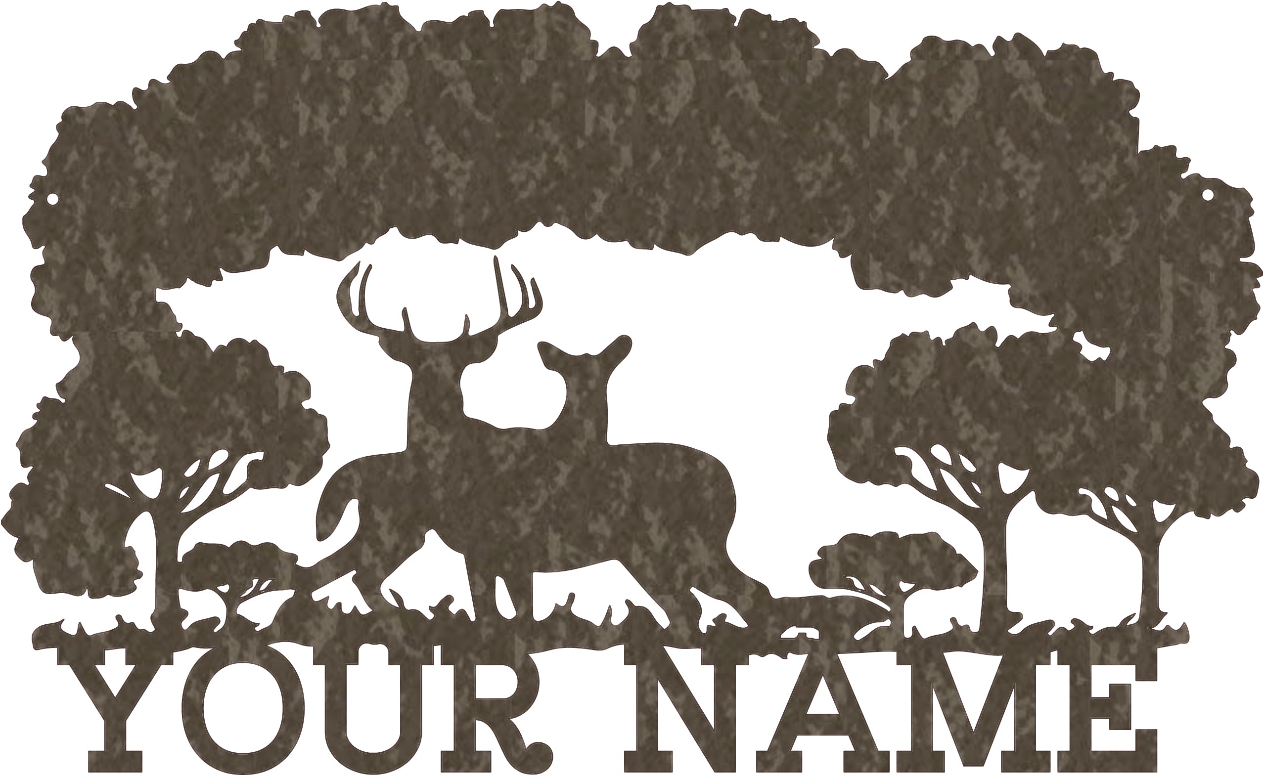 Buck and Doe Family Monogram